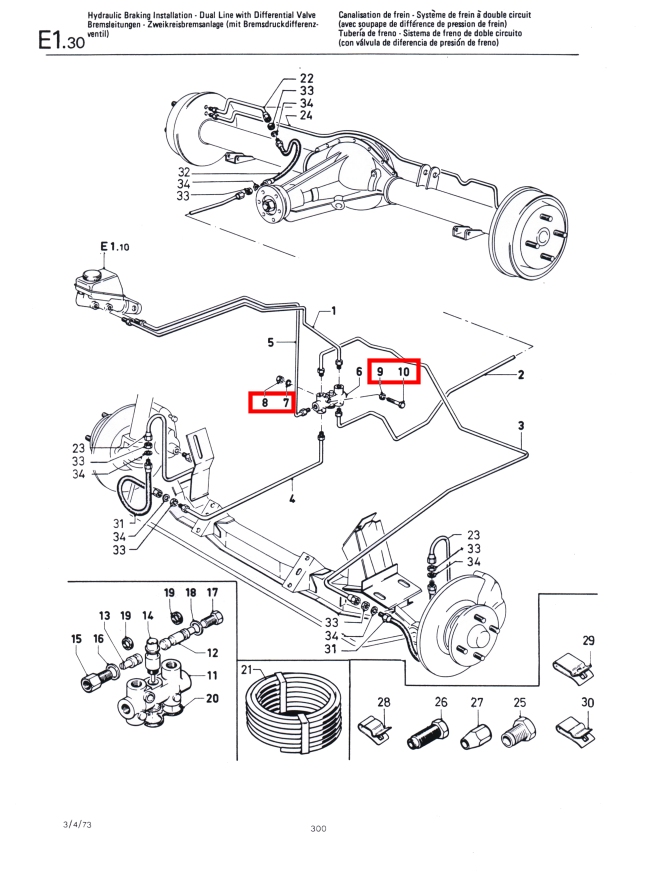 Mk1 Escort Brake Pressure Differentail Valve Fixing