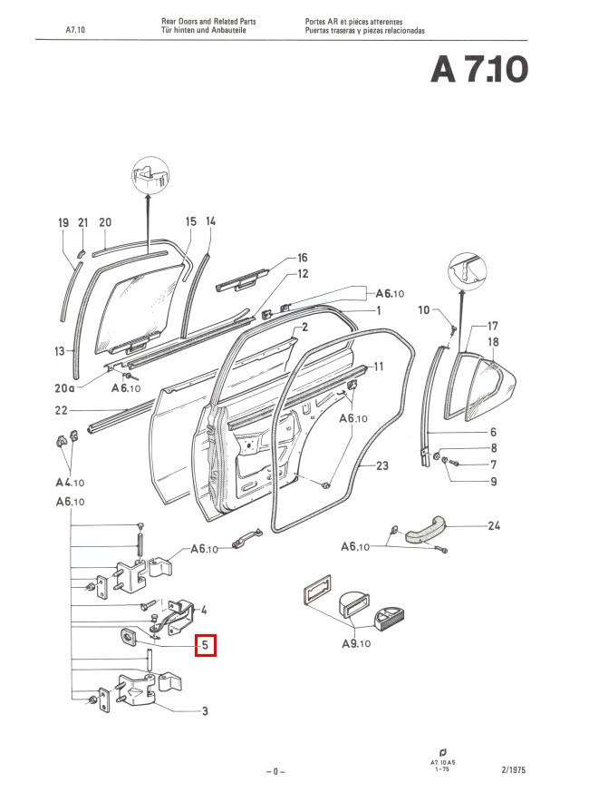 MK2 Escort Door Check Gaskets £4.99