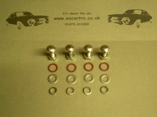 Polished Stainless Steel Quarter Bumber Bolts £19.99