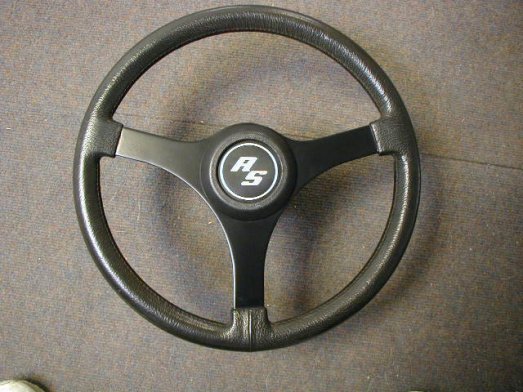Mk1 Escort RS Steering Wheel Emblem Fitted