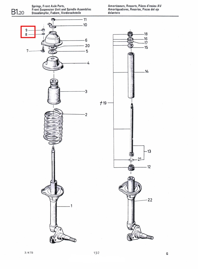 Mk1 Escort Strut Top Nuts £4.99